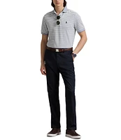 Polo Ralph Lauren Classic Fit Striped Oxford Mesh Short Sleeve Polo Shirt