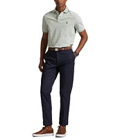Polo Ralph Lauren Classic Fit Striped Oxford Mesh Short Sleeve Polo Shirt