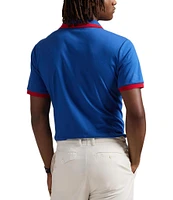 Polo Ralph Lauren Classic Fit Striped Soft Cotton Short Sleeve Racing Polo Shirt