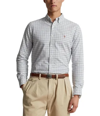 Polo Ralph Lauren Classic-Fit Tattersall Oxford Short Sleeve Woven Shirt