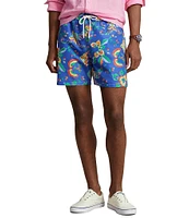 Polo Ralph Lauren Classic Fit Traveler Diamond Floral 5.75#double; Inseam Swim Trunks