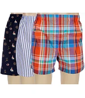 Polo Ralph Lauren Classic Fit Woven Boxer 3-Pack