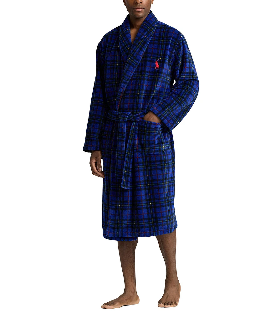 Polo Ralph Lauren Classic Plaid Microfiber Robe