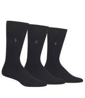 Polo Ralph Lauren Combed Cotton Dress Socks 3-Pack