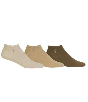Polo Ralph Lauren Cotton-Blend Ankle Socks 3-Pack