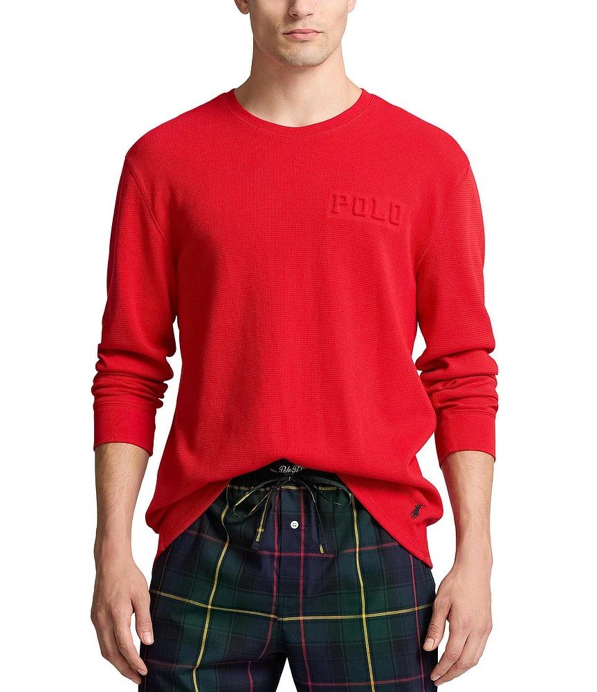 Polo Ralph Lauren Crewneck Waffle-Knit Sleep Shirt