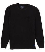 Polo Ralph Lauren Crewneck Waffle-Knit Sleep Shirt