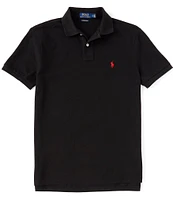 Polo Ralph Lauren Custom Slim Fit Solid Mesh Polo Shirt