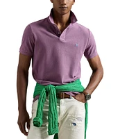 Polo Ralph Lauren Custom Slim Fit Solid Mesh Polo Shirt