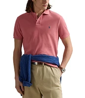 Polo Ralph Lauren Custom Slim Fit Solid Mesh Polo Shirt