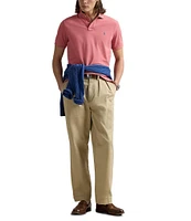 Polo Ralph Lauren Custom Slim Fit Solid Mesh Polo Shirt