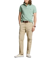 Polo Ralph Lauren Custom Slim Fit Solid Mesh Polo Shirt