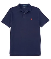 Polo Ralph Lauren Custom Slim Fit Solid Mesh Polo Shirt