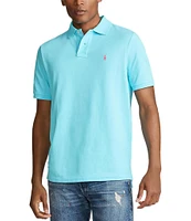 Polo Ralph Lauren Custom Slim Fit Solid Mesh Polo Shirt