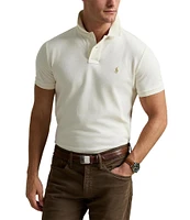 Polo Ralph Lauren Custom Slim Fit Solid Mesh Polo Shirt