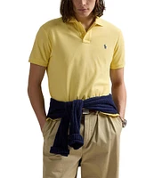Polo Ralph Lauren Custom Slim Fit Solid Mesh Polo Shirt