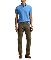 Polo Ralph Lauren Custom Slim Fit Solid Mesh Polo Shirt