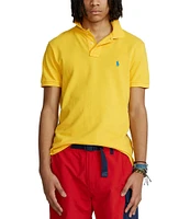 Polo Ralph Lauren Custom Slim Fit Solid Mesh Polo Shirt