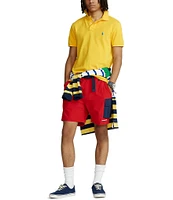 Polo Ralph Lauren Custom Slim Fit Solid Mesh Polo Shirt