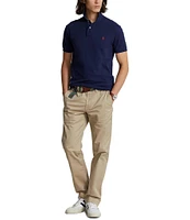 Polo Ralph Lauren Custom Slim Fit Solid Mesh Polo Shirt