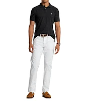 Polo Ralph Lauren Custom Slim Fit Solid Mesh Polo Shirt