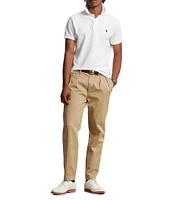 Polo Ralph Lauren Custom Slim Fit Solid Mesh Polo Shirt