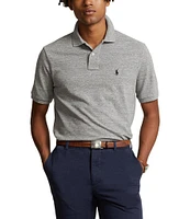 Polo Ralph Lauren Custom Slim Fit Solid Mesh Polo Shirt