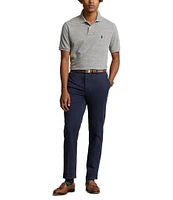 Polo Ralph Lauren Custom Slim Fit Solid Mesh Polo Shirt