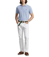 Polo Ralph Lauren Custom Slim Fit Solid Mesh Polo Shirt