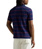 Polo Ralph Lauren Custom Slim Fit Bear Mesh Stripe Short Sleeve Polo Shirt