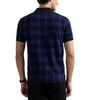 Polo Ralph Lauren Custom Slim Fit Plaid Mesh Short Sleeve Polo Shirt