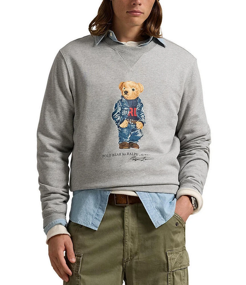 Polo Ralph Lauren Denim Bear Fleece Sweatshirt