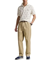 Polo Ralph Lauren Dog Print Mesh Short Sleeve Polo Shirt