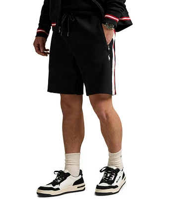 Polo Ralph Lauren Racing Stripe Double-Knit 7.5#double; Inseam Shorts