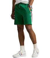 Polo Ralph Lauren Racing Stripe Double-Knit 7.5#double; Inseam Shorts