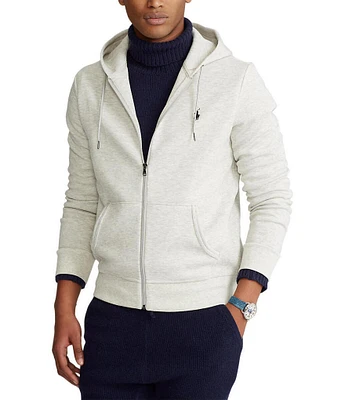 Polo Ralph Lauren Double-Knit Heathered Full-Zip Hoodie