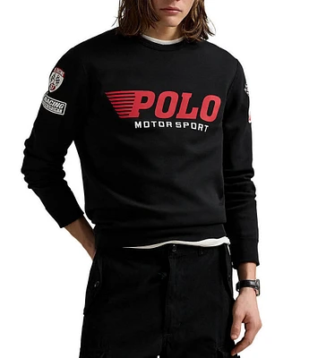 Polo Ralph Lauren Double-Knit Motorsport Graphic Sweatshirt