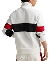 Polo Ralph Lauren Striped Double-Knit Racing Track Jacket