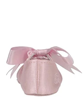 Polo Ralph Lauren Girls' Briley Satin Ballet Crib Shoes (Infant)