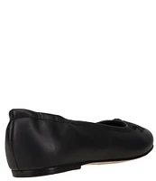 Polo Ralph Lauren Girls' Leather Bow Logo Ballet Flats (Youth)