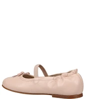 Polo Ralph Lauren Girls' Pony Bow Leather Ballet Flats (Infant)