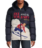 Polo Ralph Lauren Gorham Ski-Print Down Bomber Jacket