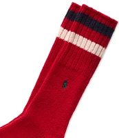 Polo Ralph Lauren Holiday Striped Wool-Bend Boot Socks