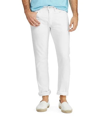 Polo Ralph Lauren Hudson White Varick Slim Straight Stretch Jeans