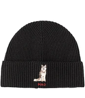 Polo Ralph Lauren Husky Dog Beanie