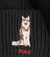 Polo Ralph Lauren Husky Dog Beanie