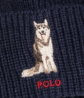 Polo Ralph Lauren Husky Dog Beanie