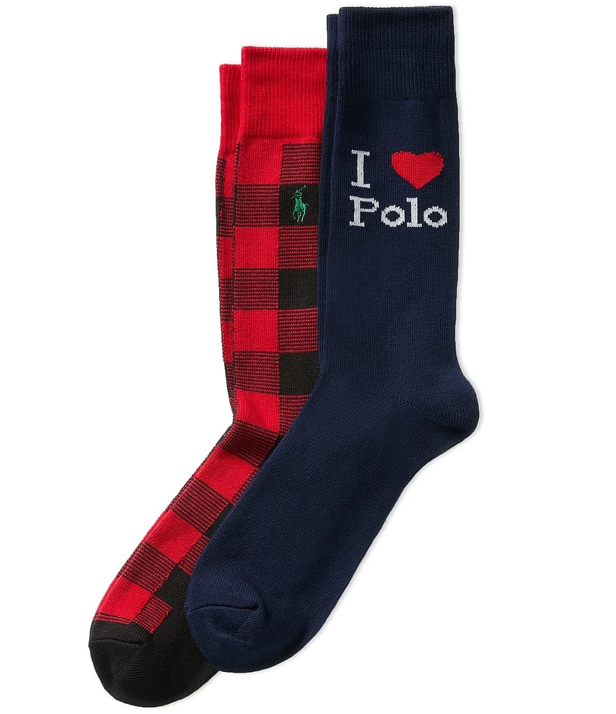 Polo Ralph Lauren I Love Polo Slack Socks 2-Pack