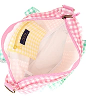 Polo Ralph Lauren Kids Gingham Printed Canvas Tote Bag