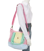 Polo Ralph Lauren Kids Gingham Printed Canvas Tote Bag